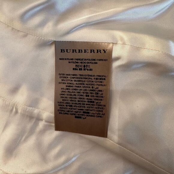Burberry cotton/ linen blend jacket size US 4 , new - Picture 8 of 15